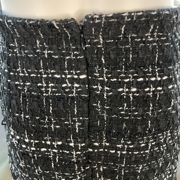 Women's Elegant High Waist A-line plaid tweed mini skirt Size L - Picture 7 of 13